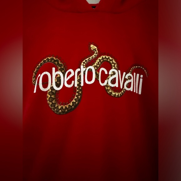 Roberto Cavelli red hoodie - Picture 2 of 4